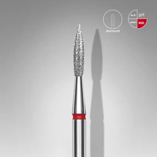 STALEKS Frēze asa liesma sarkana, diametrs 2,3 mm, darba daļa 8mm,  FA11R023/8